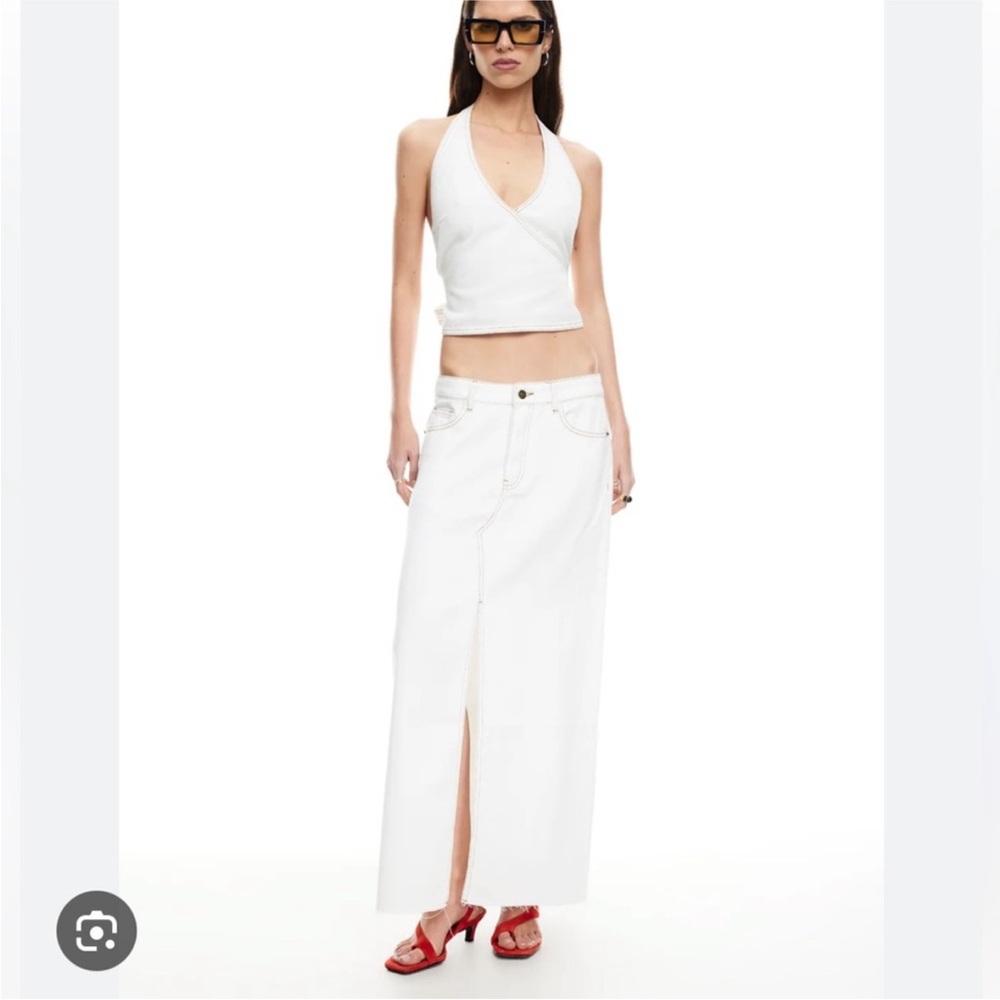 Lioness white denim set